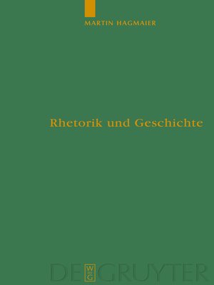 cover image of Rhetorik und Geschichte